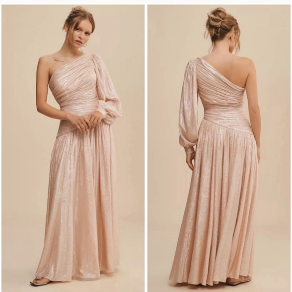 BHLDN Dresses & Skirts - BHLDN ONE SLEEVE GOWN